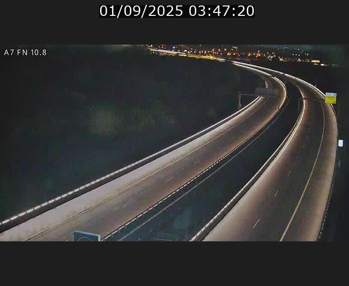 Caméra trafic Luxembourg - A7, Tunnel Gousselerbierg, sortie sud, direction rond-point Lorentzweiler (BK 10.8)