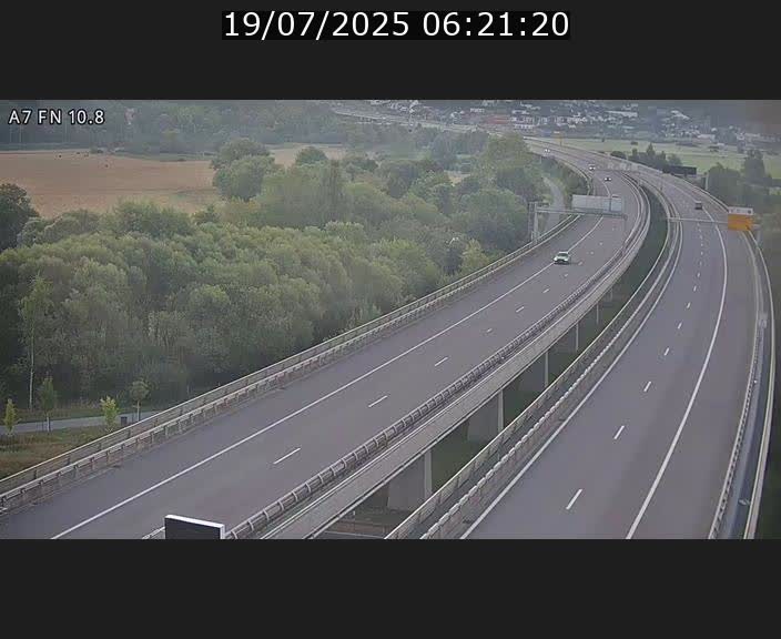Caméra trafic Luxembourg - A7, Tunnel Gousselerbierg, sortie sud, direction rond-point Lorentzweiler (BK 10.8)