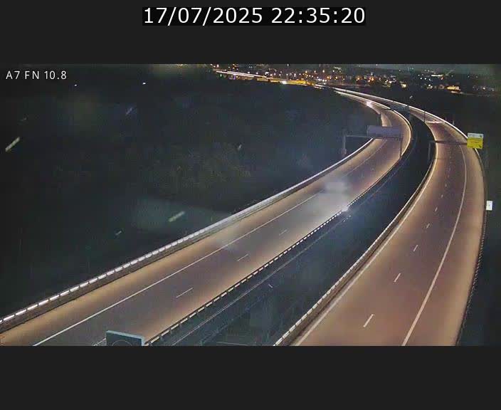 Caméra trafic Luxembourg - A7, Tunnel Gousselerbierg, sortie sud, direction rond-point Lorentzweiler (BK 10.8)
