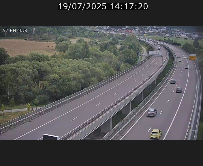 Caméra trafic Luxembourg - A7, Tunnel Gousselerbierg, sortie sud, direction rond-point Lorentzweiler (BK 10.8)