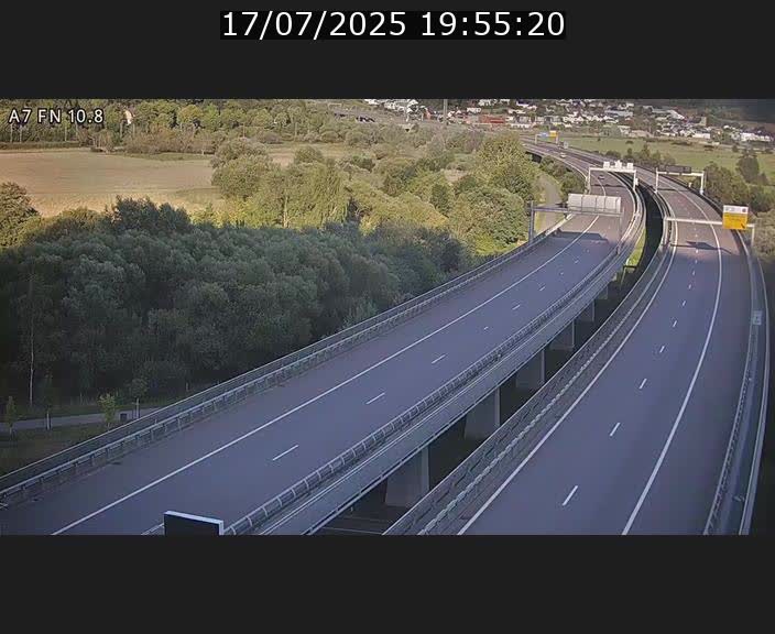 Caméra trafic Luxembourg - A7, Tunnel Gousselerbierg, sortie sud, direction rond-point Lorentzweiler (BK 10.8)