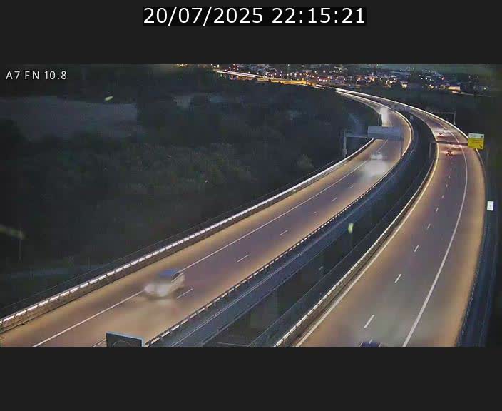 Caméra trafic Luxembourg - A7, Tunnel Gousselerbierg, sortie sud, direction rond-point Lorentzweiler (BK 10.8)