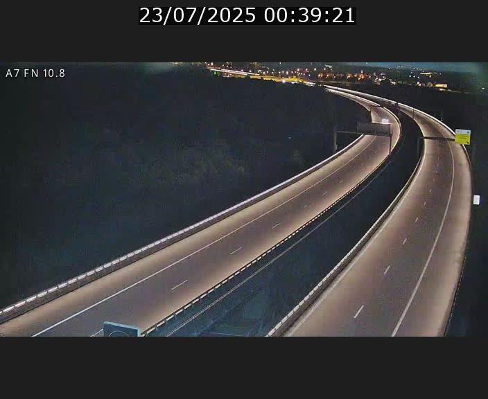 Caméra trafic Luxembourg - A7, Tunnel Gousselerbierg, sortie sud, direction rond-point Lorentzweiler (BK 10.8)