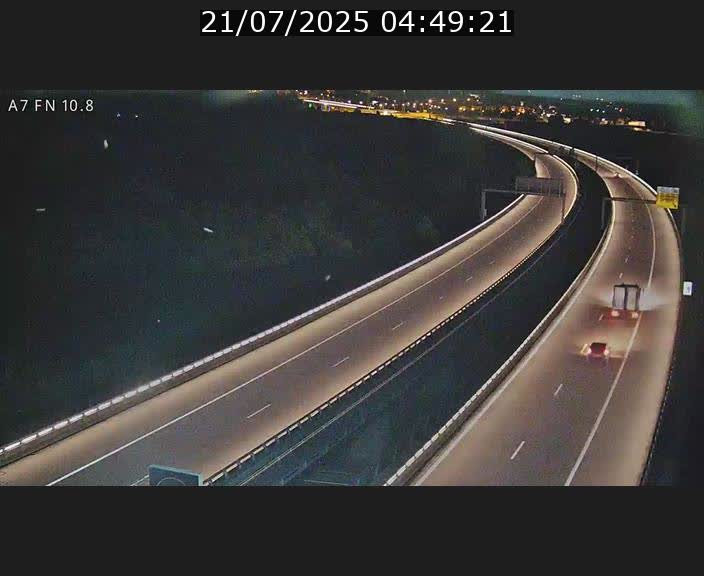 Caméra trafic Luxembourg - A7, Tunnel Gousselerbierg, sortie sud, direction rond-point Lorentzweiler (BK 10.8)