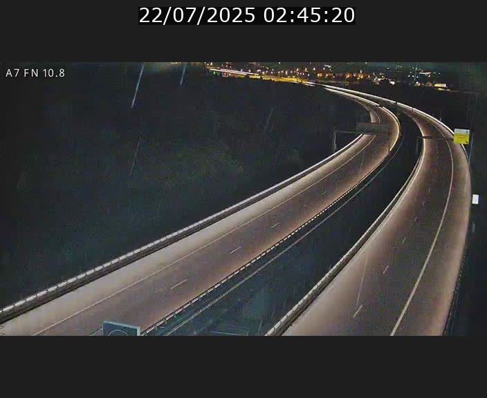 Caméra trafic Luxembourg - A7, Tunnel Gousselerbierg, sortie sud, direction rond-point Lorentzweiler (BK 10.8)
