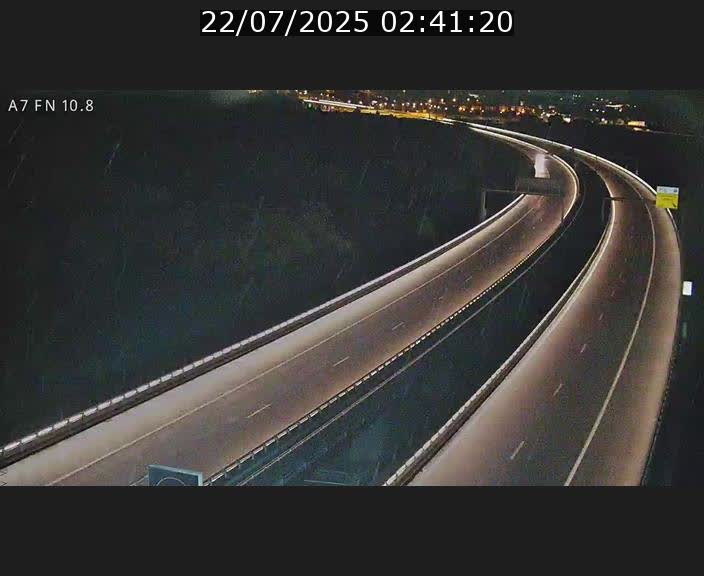 Caméra trafic Luxembourg - A7, Tunnel Gousselerbierg, sortie sud, direction rond-point Lorentzweiler (BK 10.8)