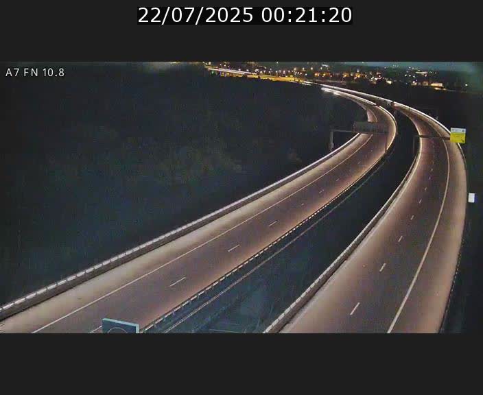 Caméra trafic Luxembourg - A7, Tunnel Gousselerbierg, sortie sud, direction rond-point Lorentzweiler (BK 10.8)