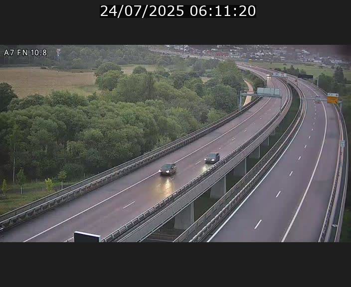 Caméra trafic Luxembourg - A7, Tunnel Gousselerbierg, sortie sud, direction rond-point Lorentzweiler (BK 10.8)