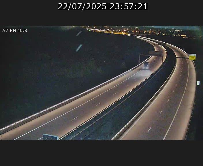 Caméra trafic Luxembourg - A7, Tunnel Gousselerbierg, sortie sud, direction rond-point Lorentzweiler (BK 10.8)