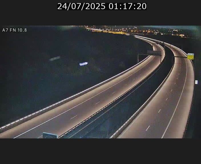 Caméra trafic Luxembourg - A7, Tunnel Gousselerbierg, sortie sud, direction rond-point Lorentzweiler (BK 10.8)