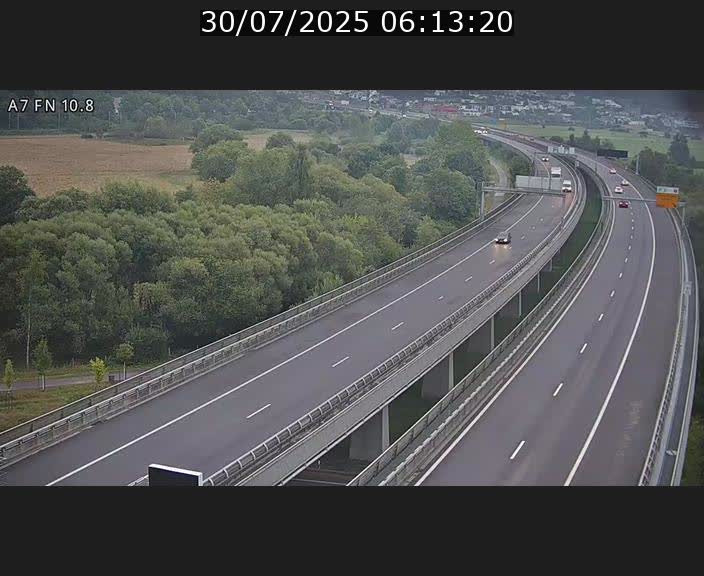 Caméra trafic Luxembourg - A7, Tunnel Gousselerbierg, sortie sud, direction rond-point Lorentzweiler (BK 10.8)