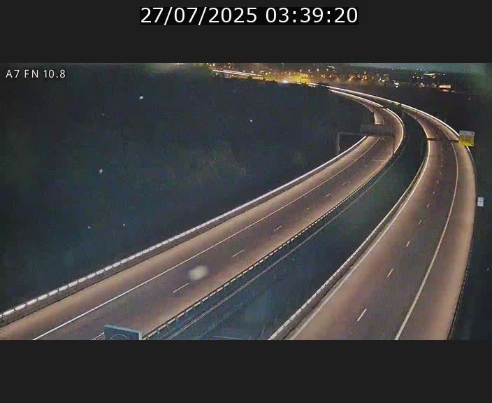 Caméra trafic Luxembourg - A7, Tunnel Gousselerbierg, sortie sud, direction rond-point Lorentzweiler (BK 10.8)