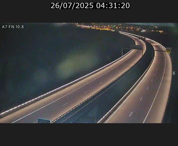 Caméra trafic Luxembourg - A7, Tunnel Gousselerbierg, sortie sud, direction rond-point Lorentzweiler (BK 10.8)