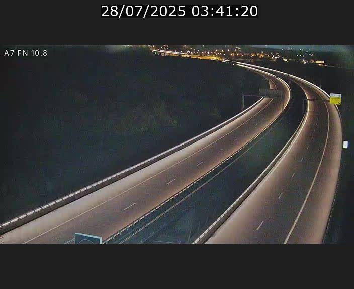 Caméra trafic Luxembourg - A7, Tunnel Gousselerbierg, sortie sud, direction rond-point Lorentzweiler (BK 10.8)