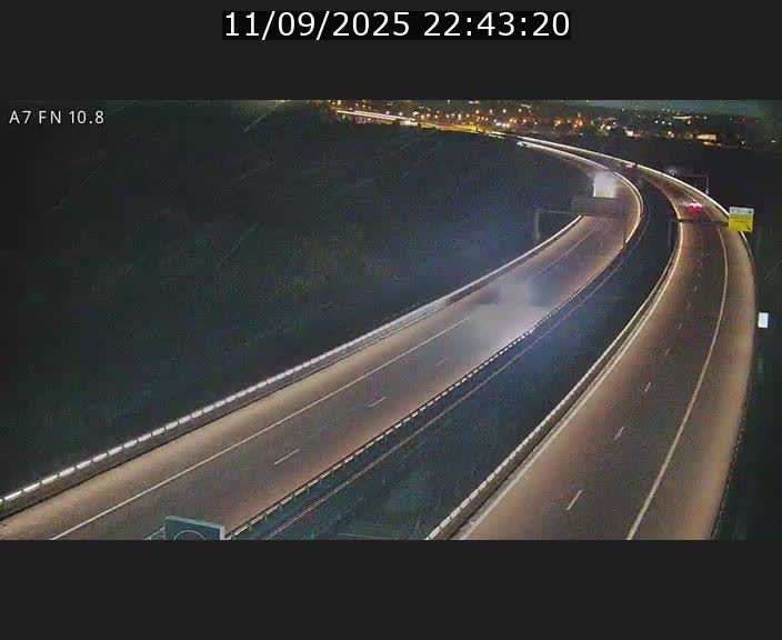Caméra trafic Luxembourg - A7, Tunnel Gousselerbierg, sortie sud, direction rond-point Lorentzweiler (BK 10.8)
