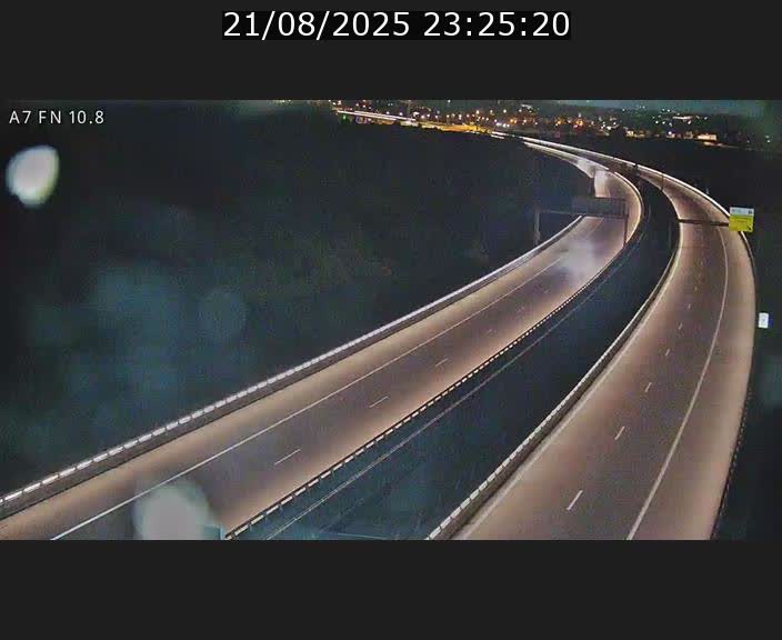 Caméra trafic Luxembourg - A7, Tunnel Gousselerbierg, sortie sud, direction rond-point Lorentzweiler (BK 10.8)