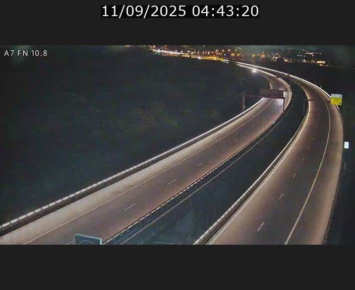 Caméra trafic Luxembourg - A7, Tunnel Gousselerbierg, sortie sud, direction rond-point Lorentzweiler (BK 10.8)