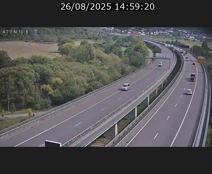 <h2>Caméra trafic Luxembourg - A7, Tunnel Gousselerbierg, sortie sud, direction rond-point Lorentzweiler (BK 10.8)</h2>