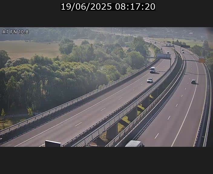 Caméra trafic Luxembourg - A7, Tunnel Gousselerbierg, sortie sud, direction rond-point Lorentzweiler (BK 10.8)