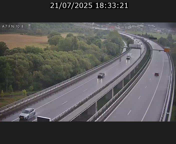 <h2>Caméra trafic Luxembourg - A7, Tunnel Gousselerbierg, sortie sud, direction rond-point Lorentzweiler (BK 10.8)</h2>