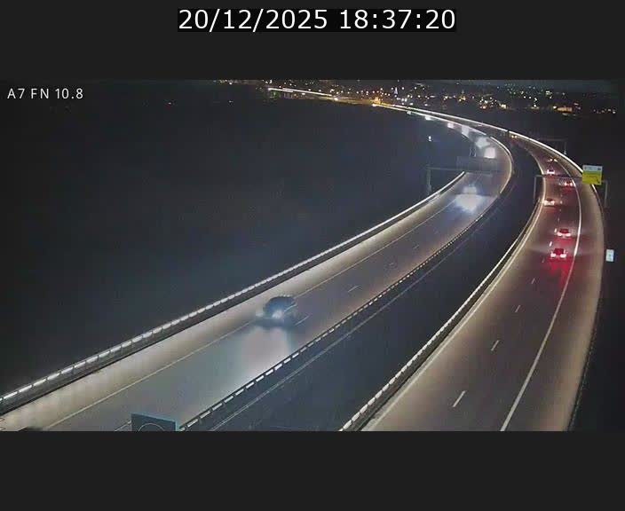 Caméra trafic Luxembourg - A7, Tunnel Gousselerbierg, sortie sud, direction rond-point Lorentzweiler (BK 10.8)