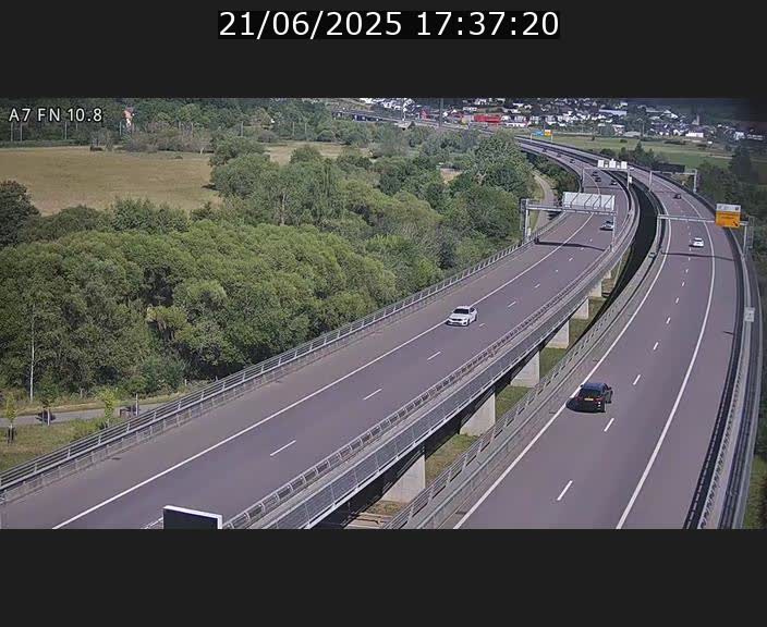 <h2>Caméra trafic Luxembourg - A7, Tunnel Gousselerbierg, sortie sud, direction rond-point Lorentzweiler (BK 10.8)</h2>
