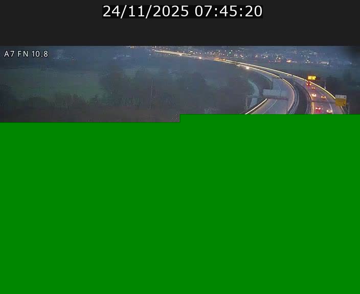 Caméra trafic Luxembourg - A7, Tunnel Gousselerbierg, sortie sud, direction rond-point Lorentzweiler (BK 10.8)