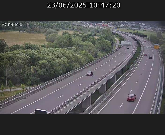 <h2>Caméra trafic Luxembourg - A7, Tunnel Gousselerbierg, sortie sud, direction rond-point Lorentzweiler (BK 10.8)</h2>