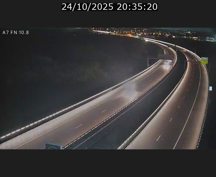 Caméra trafic Luxembourg - A7, Tunnel Gousselerbierg, sortie sud, direction rond-point Lorentzweiler (BK 10.8)
