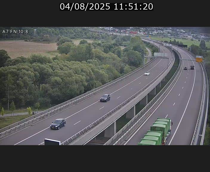 <h2>Caméra trafic Luxembourg - A7, Tunnel Gousselerbierg, sortie sud, direction rond-point Lorentzweiler (BK 10.8)</h2>