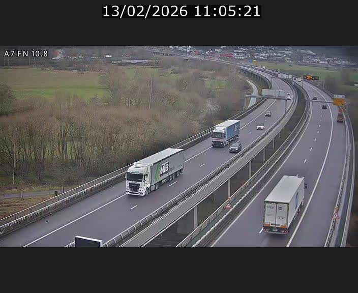 <h2>Caméra trafic Luxembourg - A7, Tunnel Gousselerbierg, sortie sud, direction rond-point Lorentzweiler (BK 10.8)</h2>