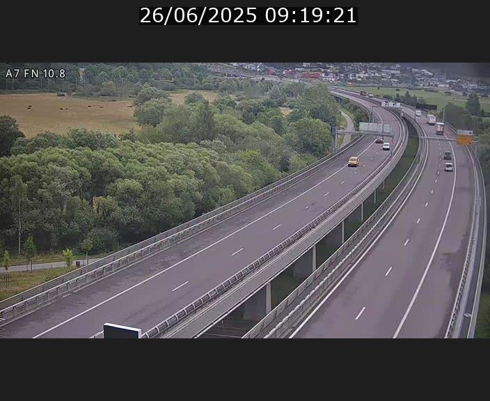 <h2>Caméra trafic Luxembourg - A7, Tunnel Gousselerbierg, sortie sud, direction rond-point Lorentzweiler (BK 10.8)</h2>