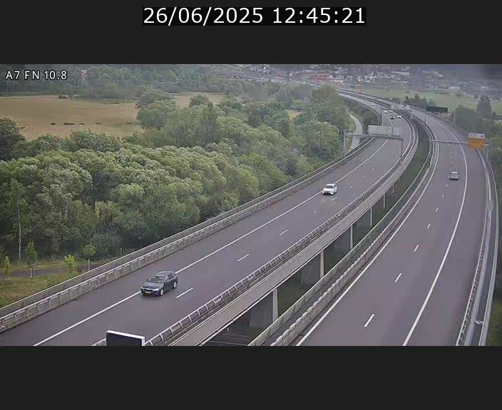 <h2>Caméra trafic Luxembourg - A7, Tunnel Gousselerbierg, sortie sud, direction rond-point Lorentzweiler (BK 10.8)</h2>