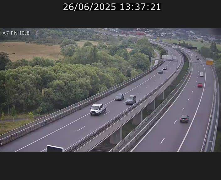 <h2>Caméra trafic Luxembourg - A7, Tunnel Gousselerbierg, sortie sud, direction rond-point Lorentzweiler (BK 10.8)</h2>