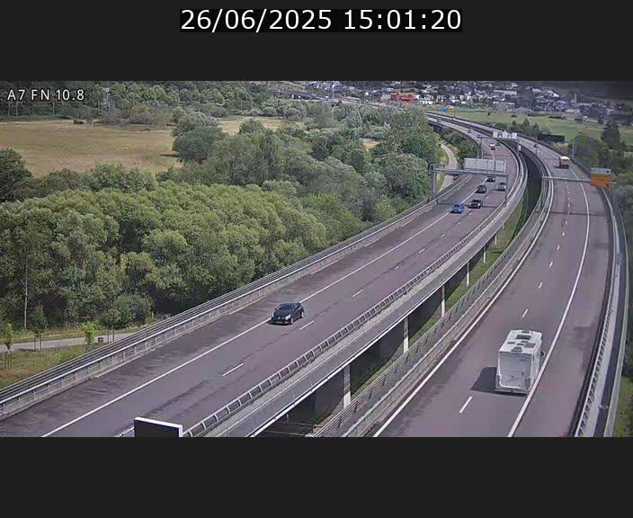 <h2>Caméra trafic Luxembourg - A7, Tunnel Gousselerbierg, sortie sud, direction rond-point Lorentzweiler (BK 10.8)</h2>