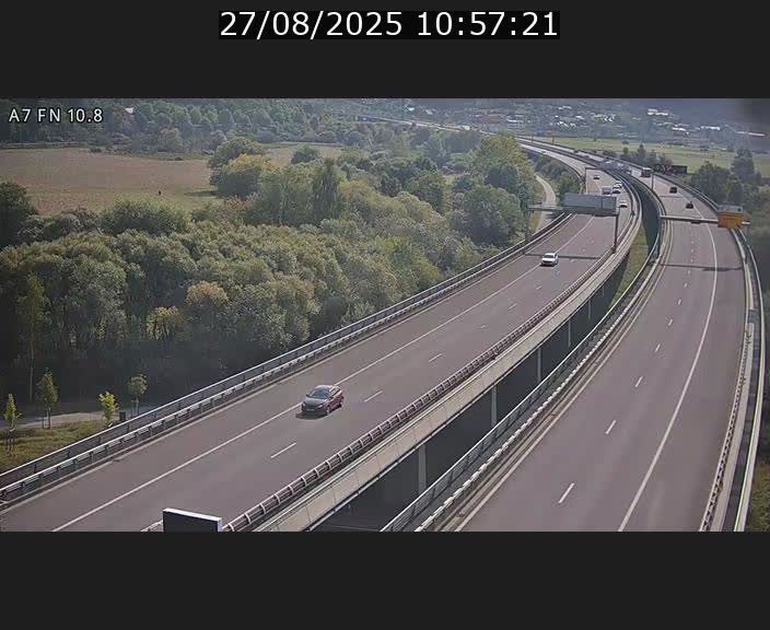 <h2>Caméra trafic Luxembourg - A7, Tunnel Gousselerbierg, sortie sud, direction rond-point Lorentzweiler (BK 10.8)</h2>