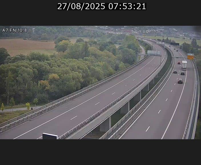 <h2>Caméra trafic Luxembourg - A7, Tunnel Gousselerbierg, sortie sud, direction rond-point Lorentzweiler (BK 10.8)</h2>