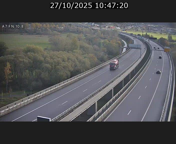 <h2>Caméra trafic Luxembourg - A7, Tunnel Gousselerbierg, sortie sud, direction rond-point Lorentzweiler (BK 10.8)</h2>