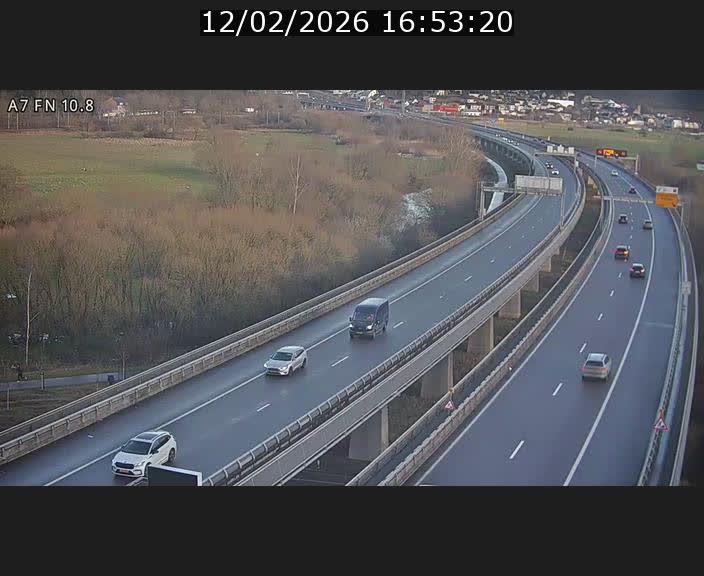 <h2>Caméra trafic Luxembourg - A7, Tunnel Gousselerbierg, sortie sud, direction rond-point Lorentzweiler (BK 10.8)</h2>