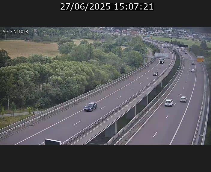 <h2>Caméra trafic Luxembourg - A7, Tunnel Gousselerbierg, sortie sud, direction rond-point Lorentzweiler (BK 10.8)</h2>