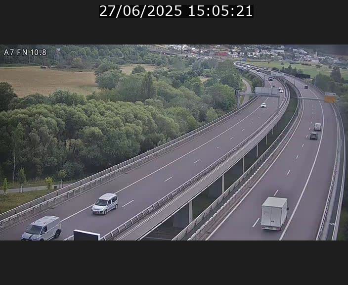 <h2>Caméra trafic Luxembourg - A7, Tunnel Gousselerbierg, sortie sud, direction rond-point Lorentzweiler (BK 10.8)</h2>