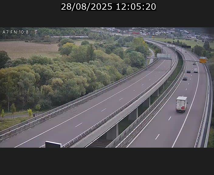 <h2>Caméra trafic Luxembourg - A7, Tunnel Gousselerbierg, sortie sud, direction rond-point Lorentzweiler (BK 10.8)</h2>