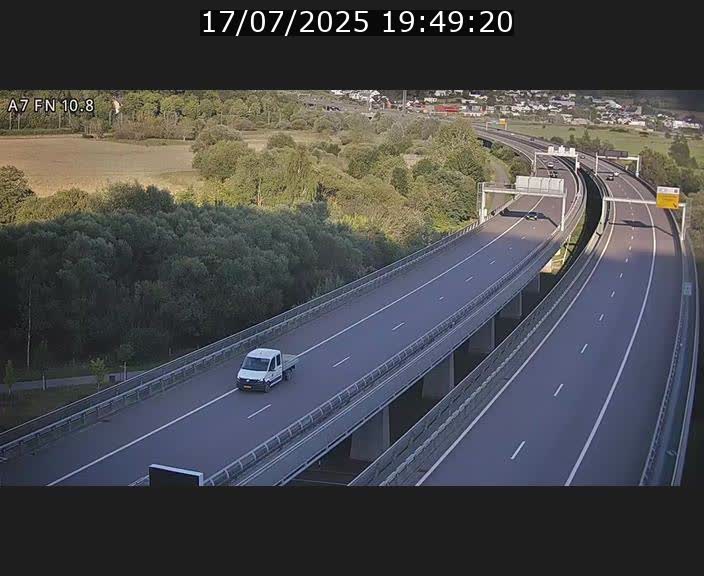 <h2>Caméra trafic Luxembourg - A7, Tunnel Gousselerbierg, sortie sud, direction rond-point Lorentzweiler (BK 10.8)</h2>