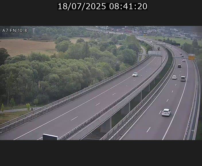 <h2>Caméra trafic Luxembourg - A7, Tunnel Gousselerbierg, sortie sud, direction rond-point Lorentzweiler (BK 10.8)</h2>