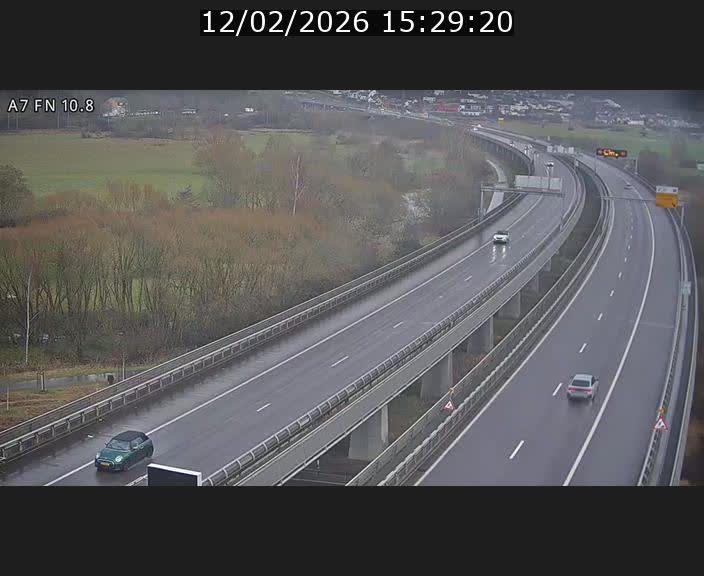 <h2>Caméra trafic Luxembourg - A7, Tunnel Gousselerbierg, sortie sud, direction rond-point Lorentzweiler (BK 10.8)</h2>