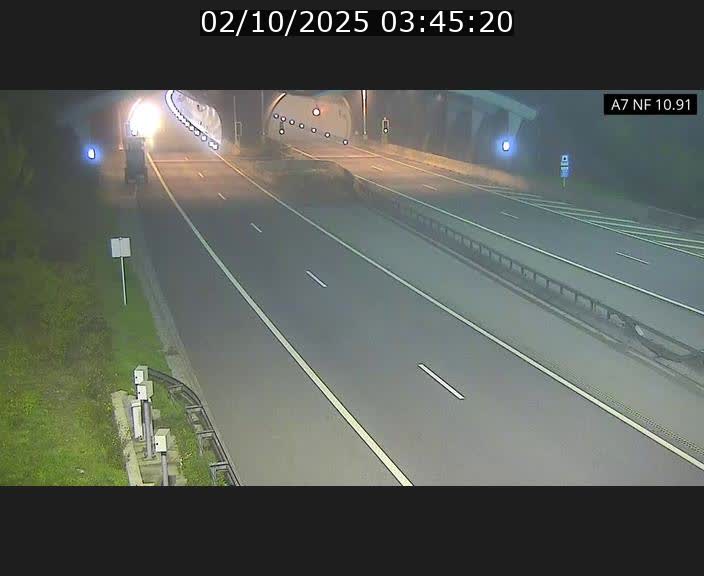 <h2>Caméra trafic Luxembourg - A7, Tunnel Gousselerbierg, entrée sud, direction Mersch</h2>