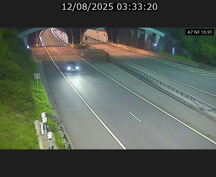 <h2>Caméra trafic Luxembourg - A7, Tunnel Gousselerbierg, entrée sud, direction Mersch</h2>