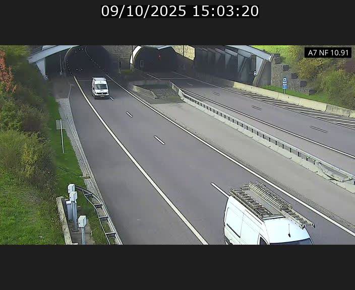 <h2>Caméra trafic Luxembourg - A7, Tunnel Gousselerbierg, entrée sud, direction Mersch</h2>