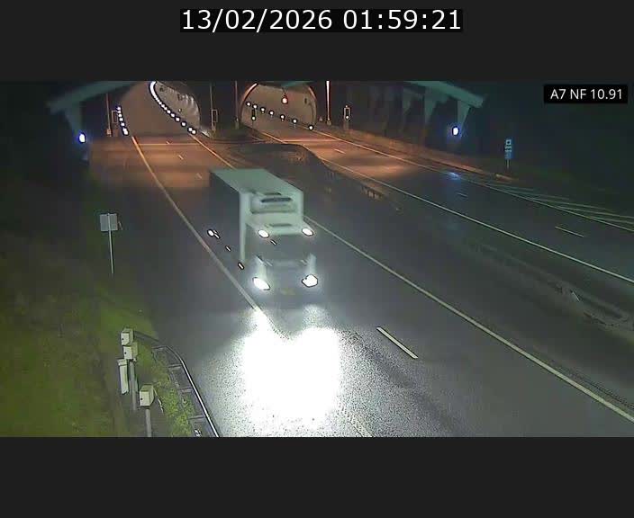 Caméra trafic Luxembourg - A7, Tunnel Gousselerbierg, entrée sud, direction Mersch