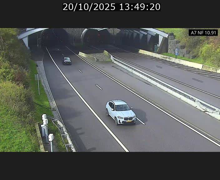 <h2>Caméra trafic Luxembourg - A7, Tunnel Gousselerbierg, entrée sud, direction Mersch</h2>